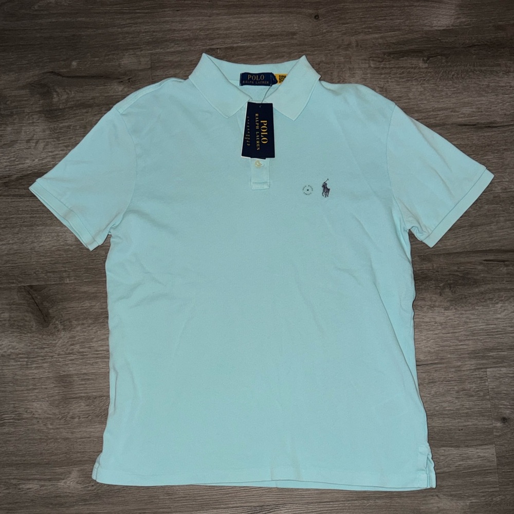 Polo by Ralph Lauren Men's Sky Blue Polo Shirt - Picture 2 of 7